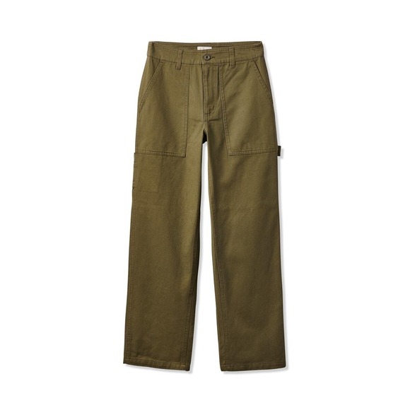 Brixton‎ Alameda Relaxed Carpenter Pants Olive Green Size 25 Womens Utility Edgy - Picture 16 of 16